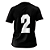 Jogo de Camisa AX Esportes Preto com Branco - 7+1 Numeradas - Imagem 2
