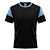 Jogo de Camisa AX Esportes Preto com Celeste - 10+1 Numeradas - Imagem 1