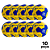 Bola Handebol H2L Feminina AX Esportes Matrizada AZ/AM - PACK COM 10 - Imagem 1