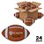 Bola Futebol Americano Marrom Adulto Oficial Tam 9 AX 708 - CAIXA COM 24 - Imagem 1
