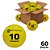 Bola Iniciação AX Nº 10 Amarela Grip PROMO 705 - CAIXA COM 60 - Imagem 2