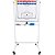 Quadro Tático Piso Vertical Giratório c/ Caneta e 26 Imãs 90x60 - 046 - Imagem 4