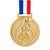 Medalha Ciclismo Ouro AX 65mm - 982 - Imagem 1