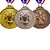 Medalha Boxe Bronze AX 65mm - 982 - Imagem 2