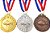 Medalha Peixe Ouro AX 50mm - 981 - Imagem 2