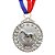Medalha Cavalo Prata AX 50mm - 981 - Imagem 1