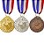 Medalha Tenis de Mesa Prata AX 50mm - 981 - Imagem 2