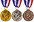 Medalha Ginástica GR Ouro AX 50mm - 980 - Imagem 2