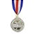 Medalha Badminton Prata AX 50mm - 980 - Imagem 1