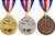 Medalha Badminton Ouro AX 50mm - 980 - Imagem 2