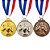 Medalha Boxe Prata AX 50mm - 980 - Imagem 2