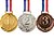 Medalha Tocha Numero 3 Bronze AX 50mm - 980 - Imagem 2