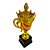 Taça c/ Tampa P 23cm Ouro Plastico VM - 007 - Imagem 2