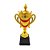 Taça c/ Tampa P 23cm Ouro Plastico VM - 007 - Imagem 1