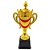 Taça c/ Tampa G 28cm Ouro Plastico VM - 009 - Imagem 1