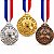 Kit 3 Medalhas Honra ao Mérito Tocha e Faixa AX 65mm Ouro Prata Bronze (1 de Cada) 983 - Imagem 5