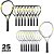 Raquete Tênis Campo 25" Alumínio PRO AX Esportes 109 - PACK COM 25 - Imagem 1