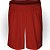 Calção Esportivo AX Poliéster Liso Vermelho G - PACK COM 10 - Imagem 2