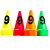 10 Cones NUMERADOS 24cm p/ Treinamento AX Esportes Rosa - Imagem 2