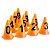 10 Cones NUMERADOS 24cm p/ Treinamento AX Esportes Laranja - Imagem 2