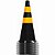 Pack c/ 10 Cones de 50cm AX Esportes - Preto e Amarelo - Imagem 3