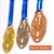 Pack c/ 10 Medalhas AX Esportes 35mm Honra ao Mérito Douradas-FA466-431 - Imagem 3