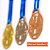 Pack c/ 10 Medalhas AX Esportes 35mm Honra ao Mérito Bronzeada-FA466-431 - Imagem 3