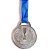 Pack c/ 10 Medalhas AX Esportes 35mm Honra ao Mérito Prateada-FA466-431 - Imagem 2