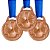 Pack c/ 10 Medalhas AX Esportes 30mm H. Mérito Bronze-FA465-429 - Imagem 1