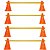 Kit Agilidade  8 Cones de 23cm e 4 Barreiras 80cm Laranja - Imagem 2