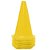 10 Cones 23cm Rígidos p/ Treinamento AX Esportes Amarelo - Imagem 2