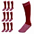 Meião de Futebol AX Esportes Cor Vermelha - PACK C/ 12 PARES - Imagem 1