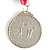 Medalha AX Esportes 50mm Vôlei Alto Relevo Prateada - Y224P / 432 - Imagem 1