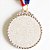 Medalha AX Esportes 50mm Vôlei Alto Relevo Prateada - Y224P / 432 - Imagem 2