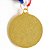 Medalha AX Esportes 50mm Handebol Dourada - Y223 - Imagem 3