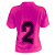 Jogo de Camisa AX Esportes Rosa Bebe com Preto - 10+1 Numeradas - Imagem 2