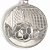 Medalha Gigante AX Esportes 64mm Futebol em Alto Relevo 3D Prateada - FA489 (Pç) - Imagem 1