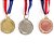 Medalha AX Esportes 40mm Honra ao Mérito Alto Relevo Dourada Dupla-Face - FA471-434 (Pç) - Imagem 2