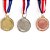 Medalha AX Esportes 40mm Honra ao Mérito Alto Relevo Bronzeada Dupla-Face - FA471 (Pç) - Imagem 2