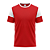 Jogo de Camisa AX Esportes Vermelho com Branco - 10+1 Numeradas - Imagem 1