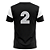 Jogo de Camisa AX Esportes Preto com Branco - 10+1 Numeradas - Imagem 2