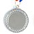 Medalha AX Esportes 50mm A. Marciais Alto Relevo Prateada - Y 229P - Imagem 2