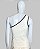 Top cavado long cropped assimet off white TAM P - Imagem 2
