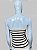 BLUSA BEGE COM LISTRAS PRETAS TAM P CÓD. 096 - Imagem 2