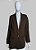 CONJUNTO BLAZER COM COLETE MARROM LINHO - Imagem 3