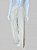 CALÇA OFF WHITE COM LISTRAS MARROM TAM 38 - Imagem 1