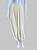 CALÇA ACETINADA OFF WHITE TAM P CÓD. 053 - Imagem 1
