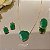 Anel pedra cristal verde-esmeralda - Imagem 4