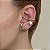 Piercing fake de encaixe com cristal transparente - Imagem 1