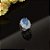 Anel ródio branco com cristal pedra da lua - Imagem 2